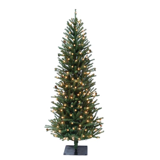 6 Pack: 5ft. Pre-Lit Fir Artificial Christmas Tree, Clear Lights